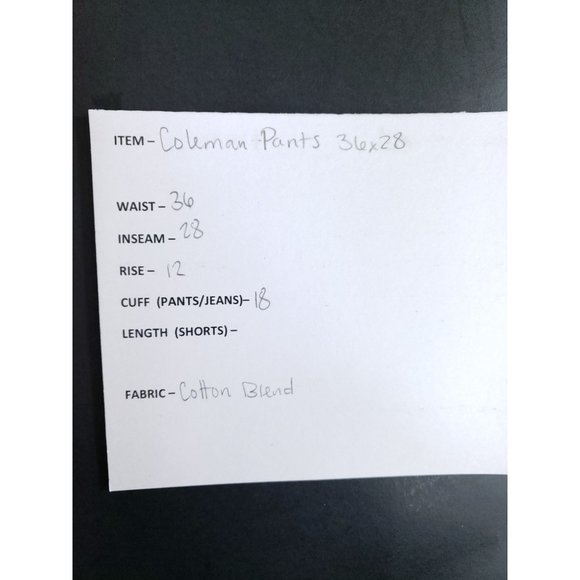 Coleman Flannel Lined Pants Men's Size 36/28 Gray - Picture 11 of 11